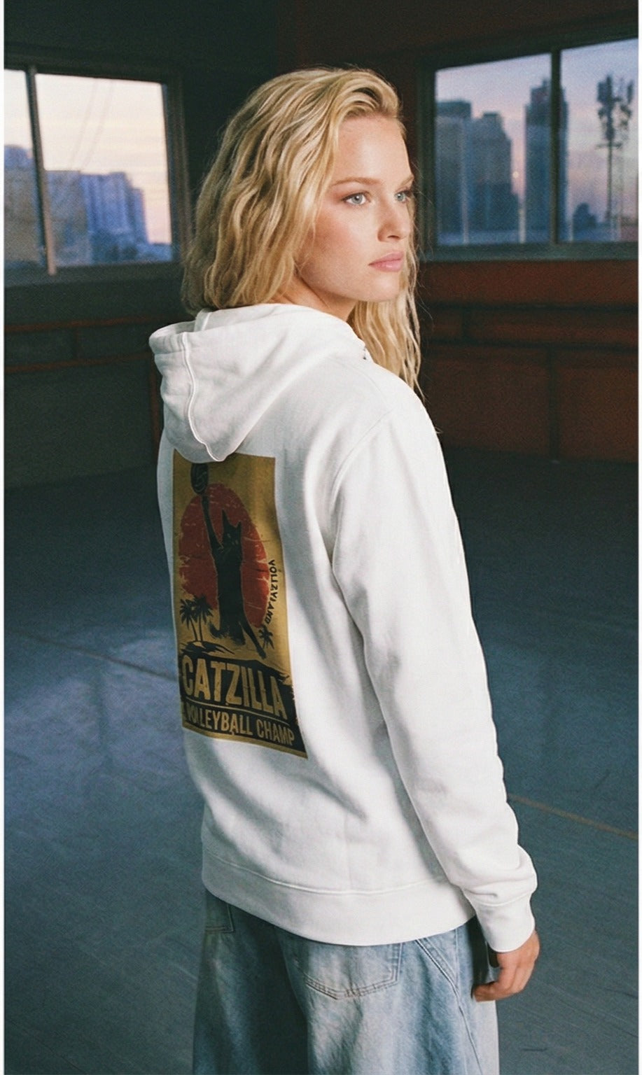 Catzilla Volleyball Champ Hoodie