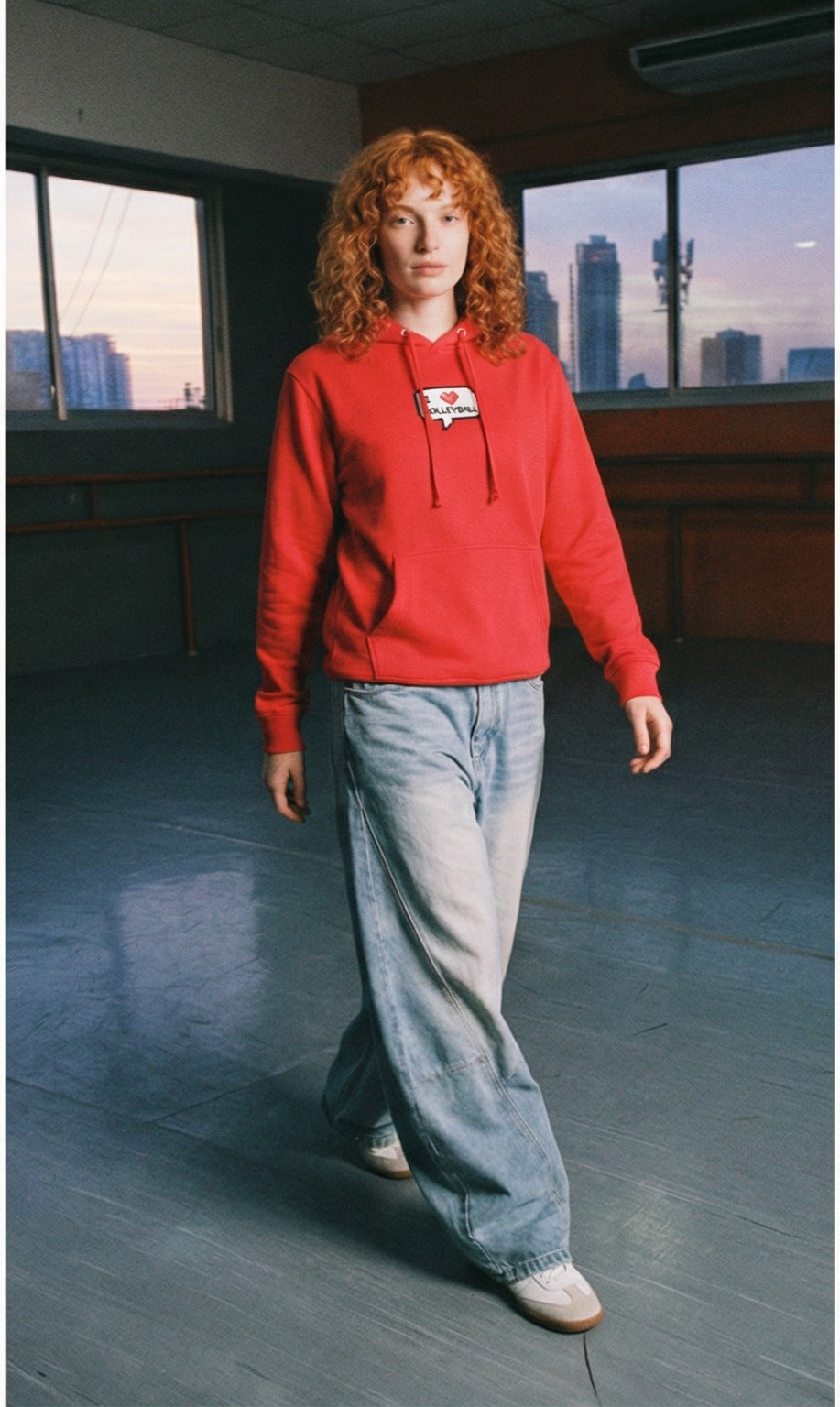 I ❤️ Volleyball — Pixel Art Hoodie