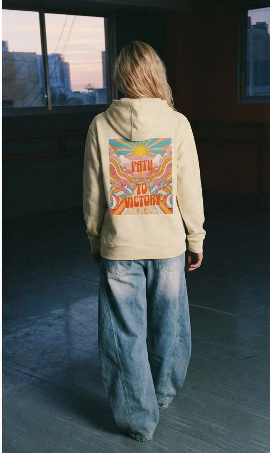 Path to Victory — Psychedelic Volleyball Hoodie