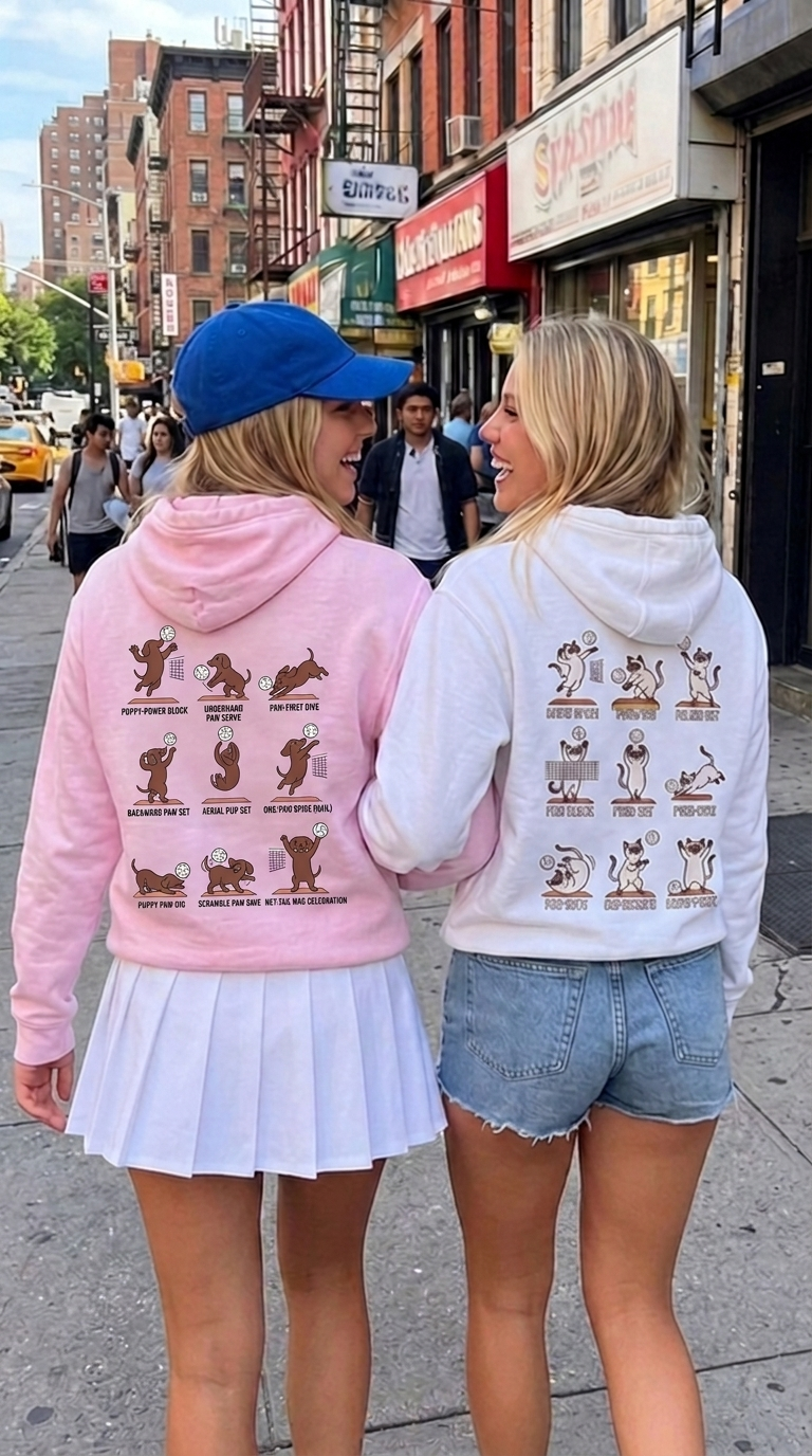 Volleyball, But Make It Paws 🐾 Hoodie