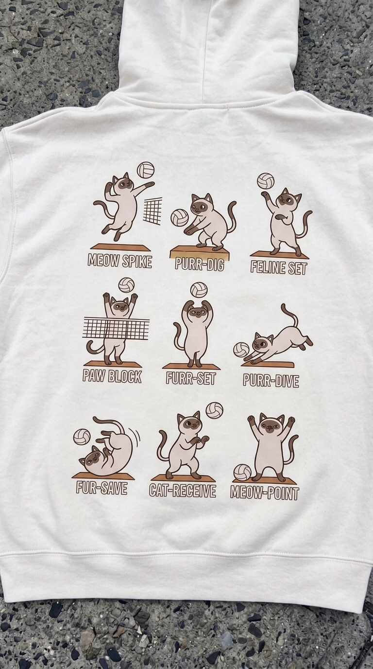Volleyball, But Make It Paws 🐾 Hoodie