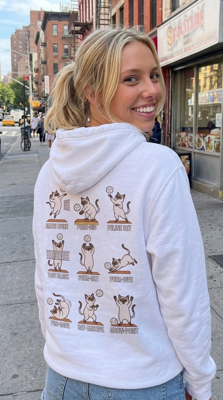 Volleyball, But Make It Paws 🐾 Hoodie