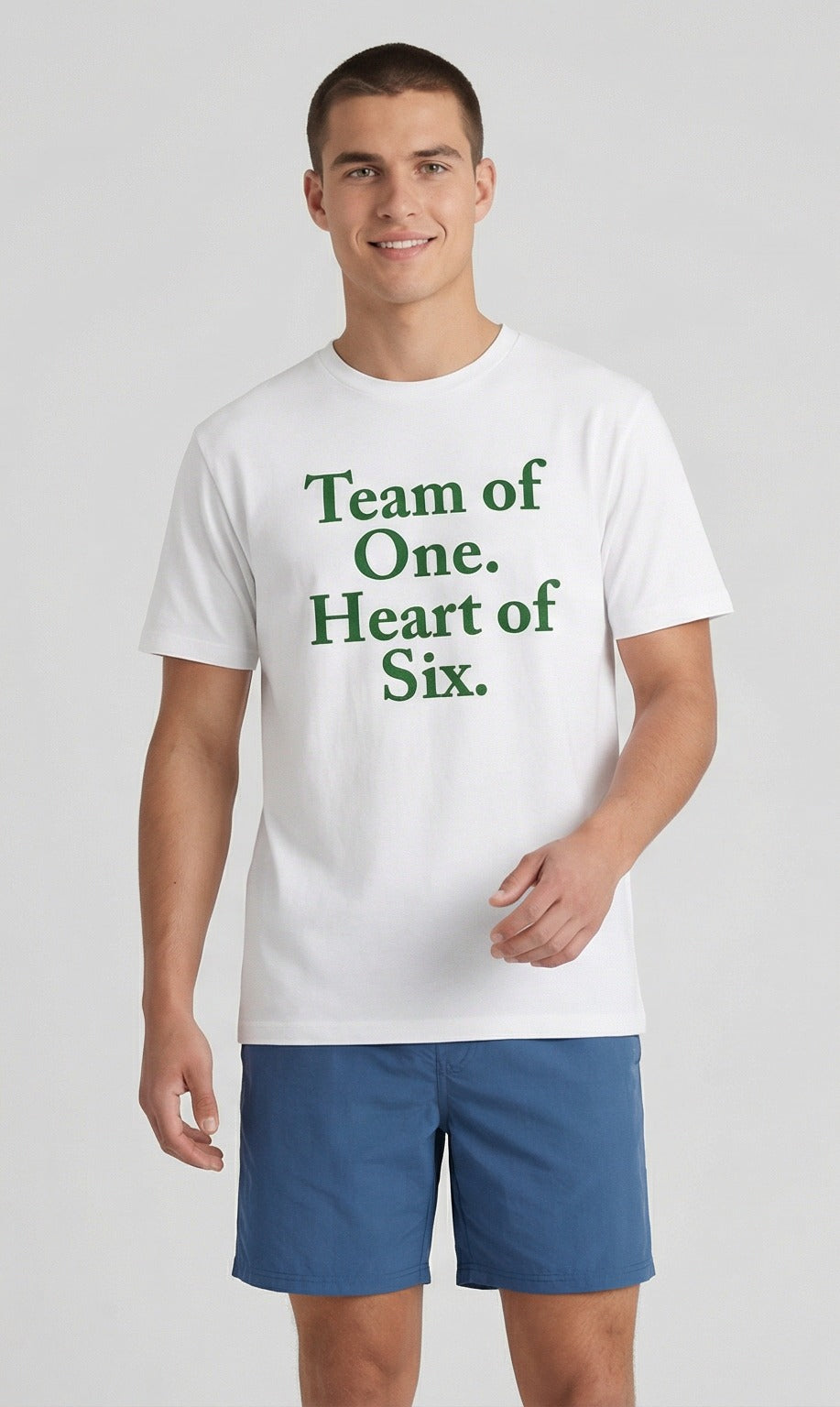 Team of One. Heart of Six. t-shirt