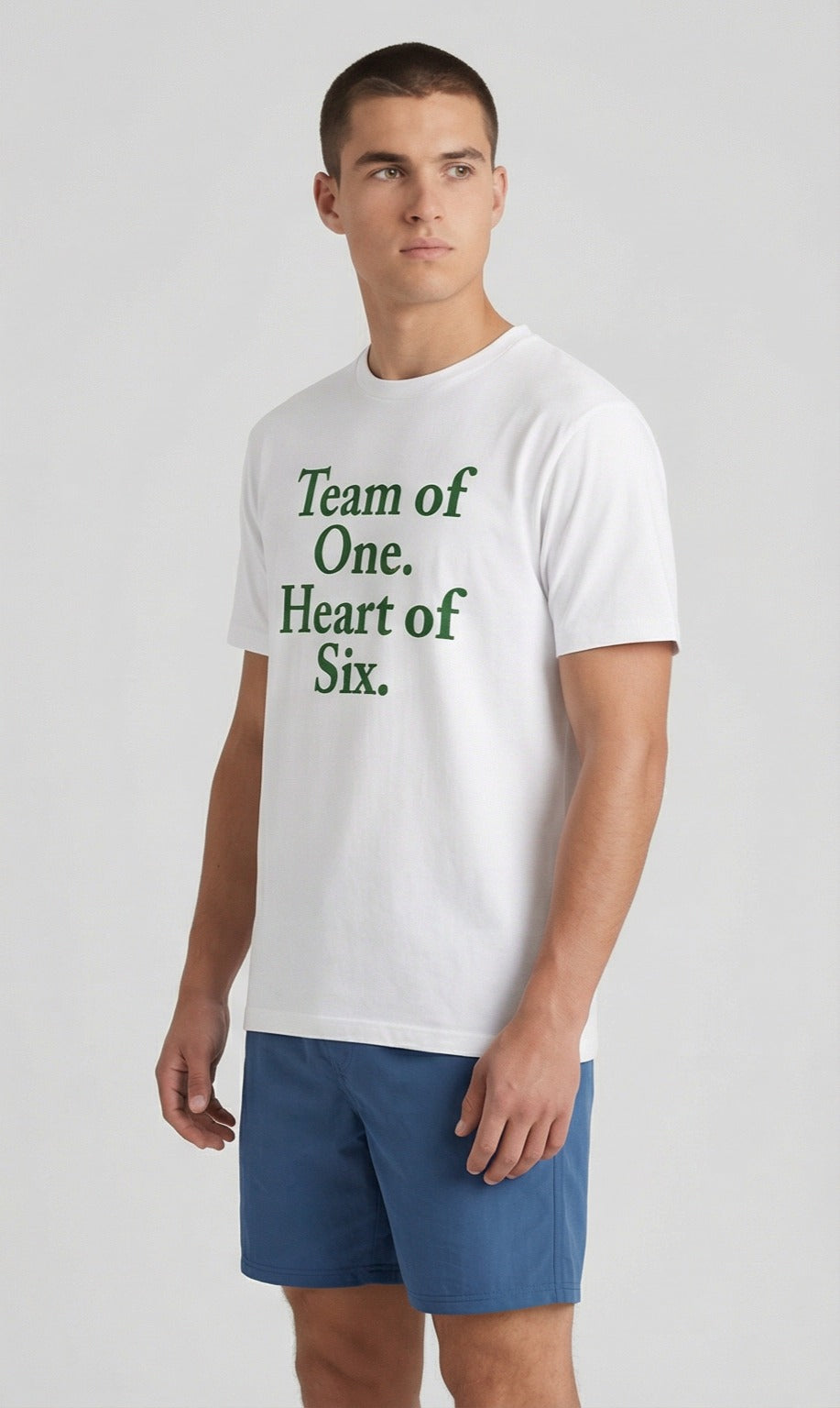 Team of One. Heart of Six. t-shirt
