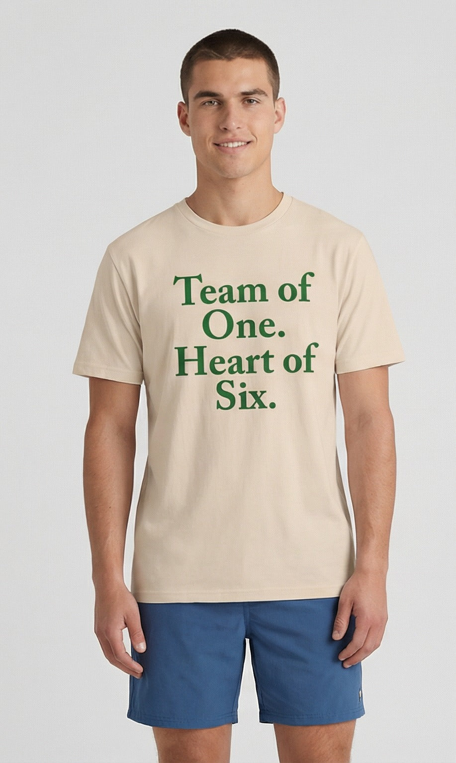Team of One. Heart of Six. t-shirt