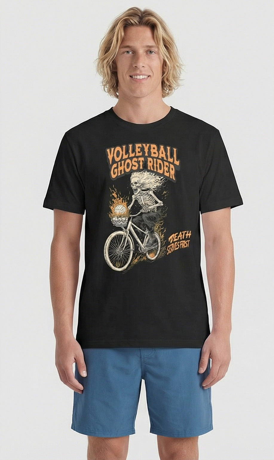 Volleyball Ghost Rider T-Shirt