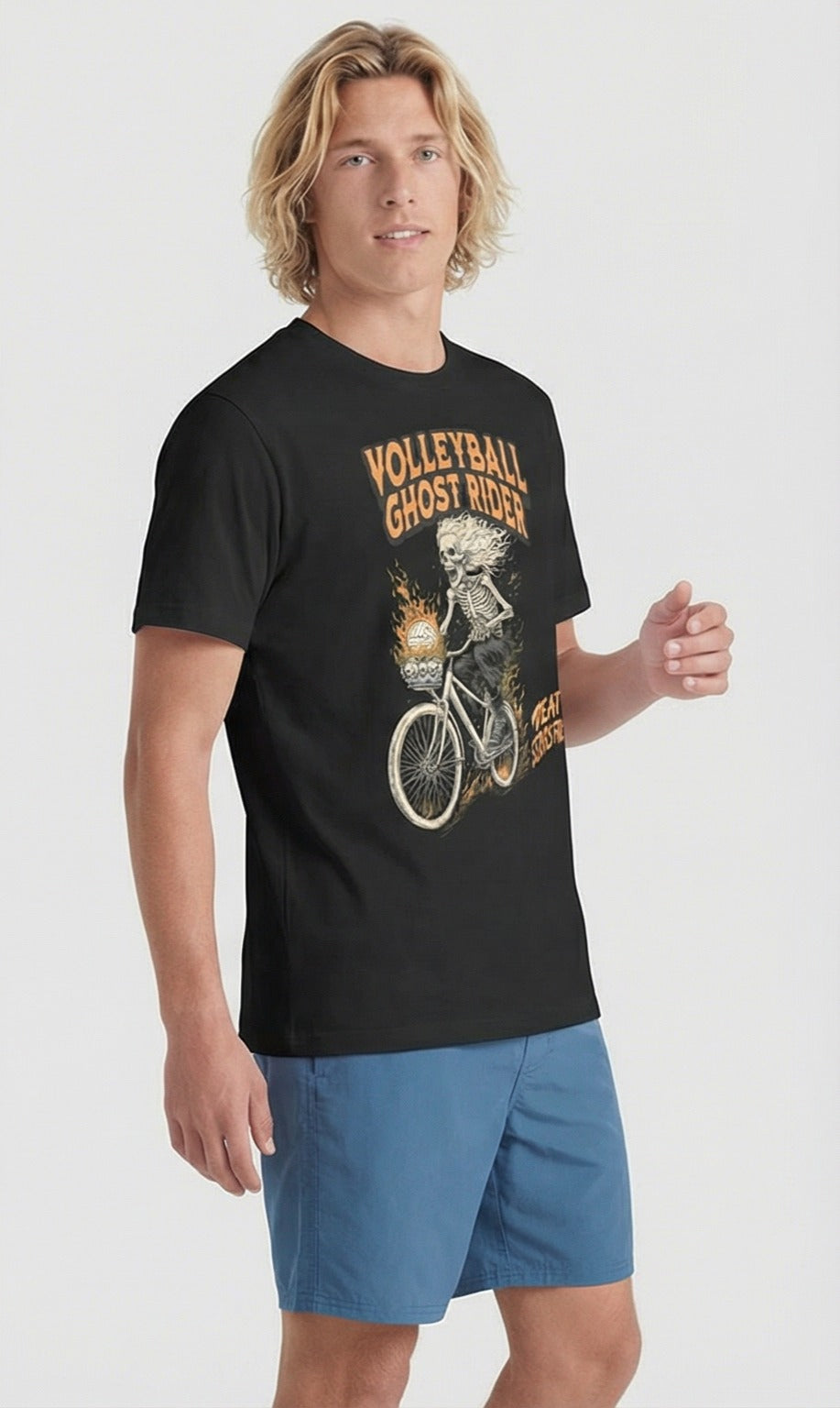 Volleyball Ghost Rider T-Shirt