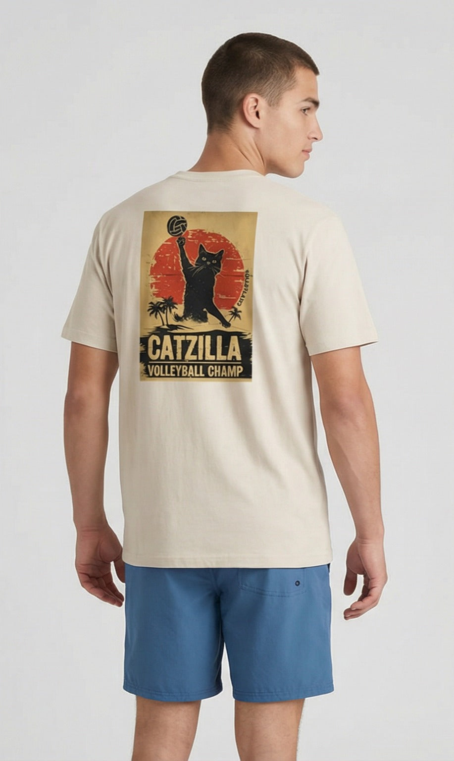 Catzilla Volleyball Champ T-Shirt