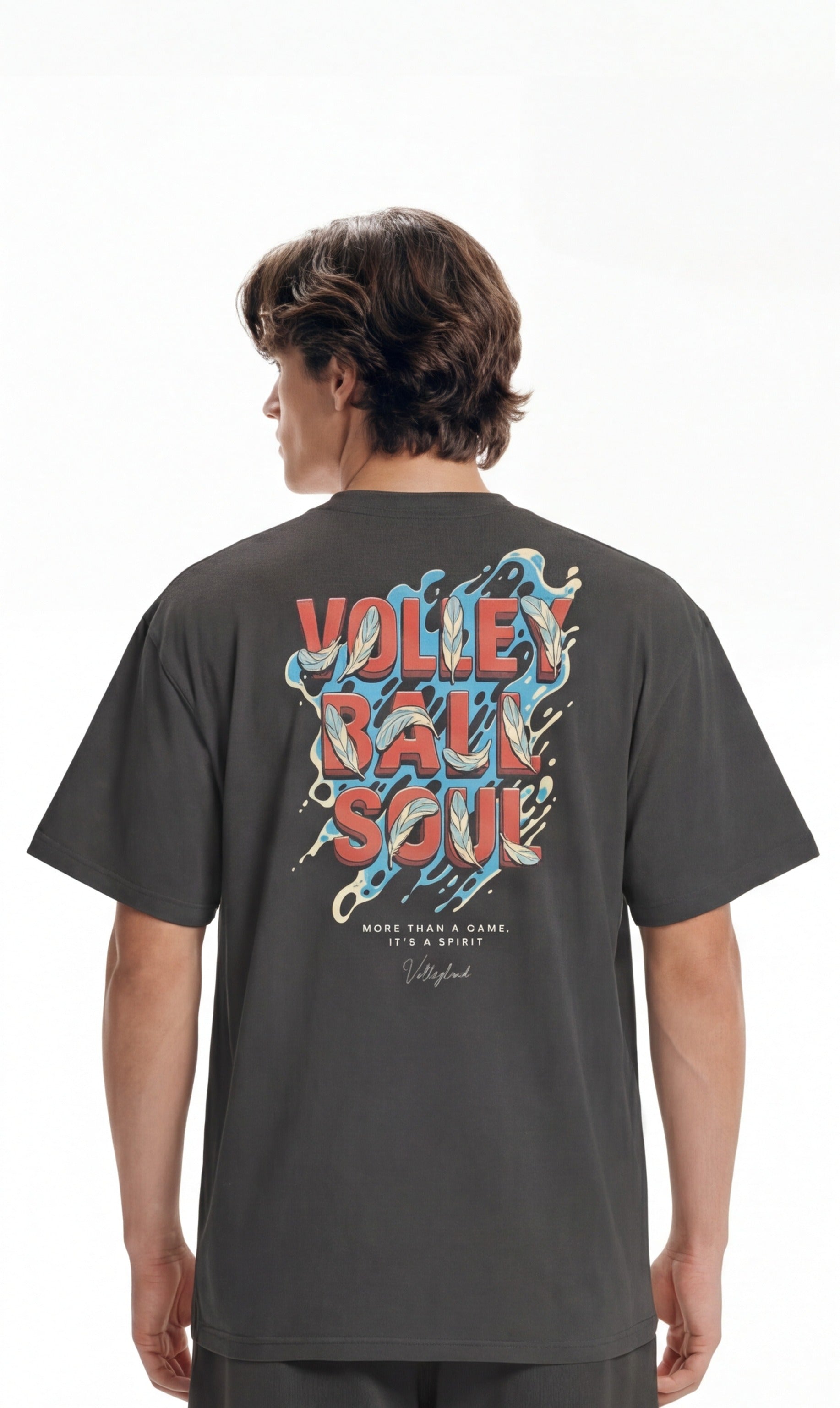 Volley soul Oversized faded t-shirt