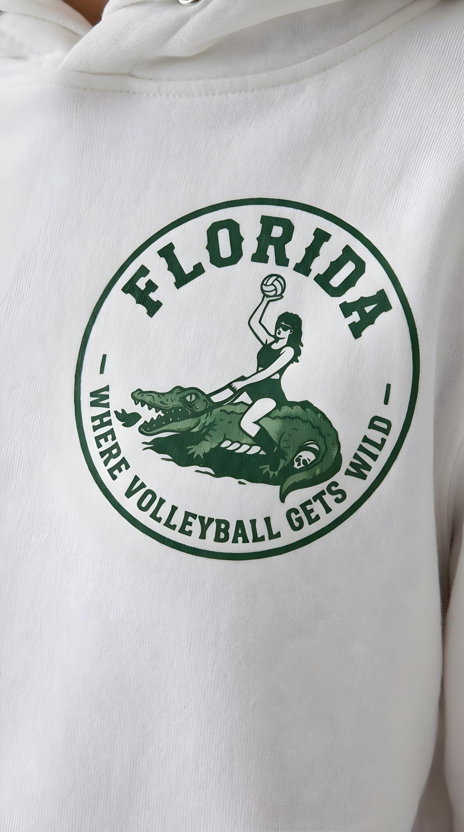 Florida Hoodie — Where Volleyball Gets Wild Unisex Hoodie