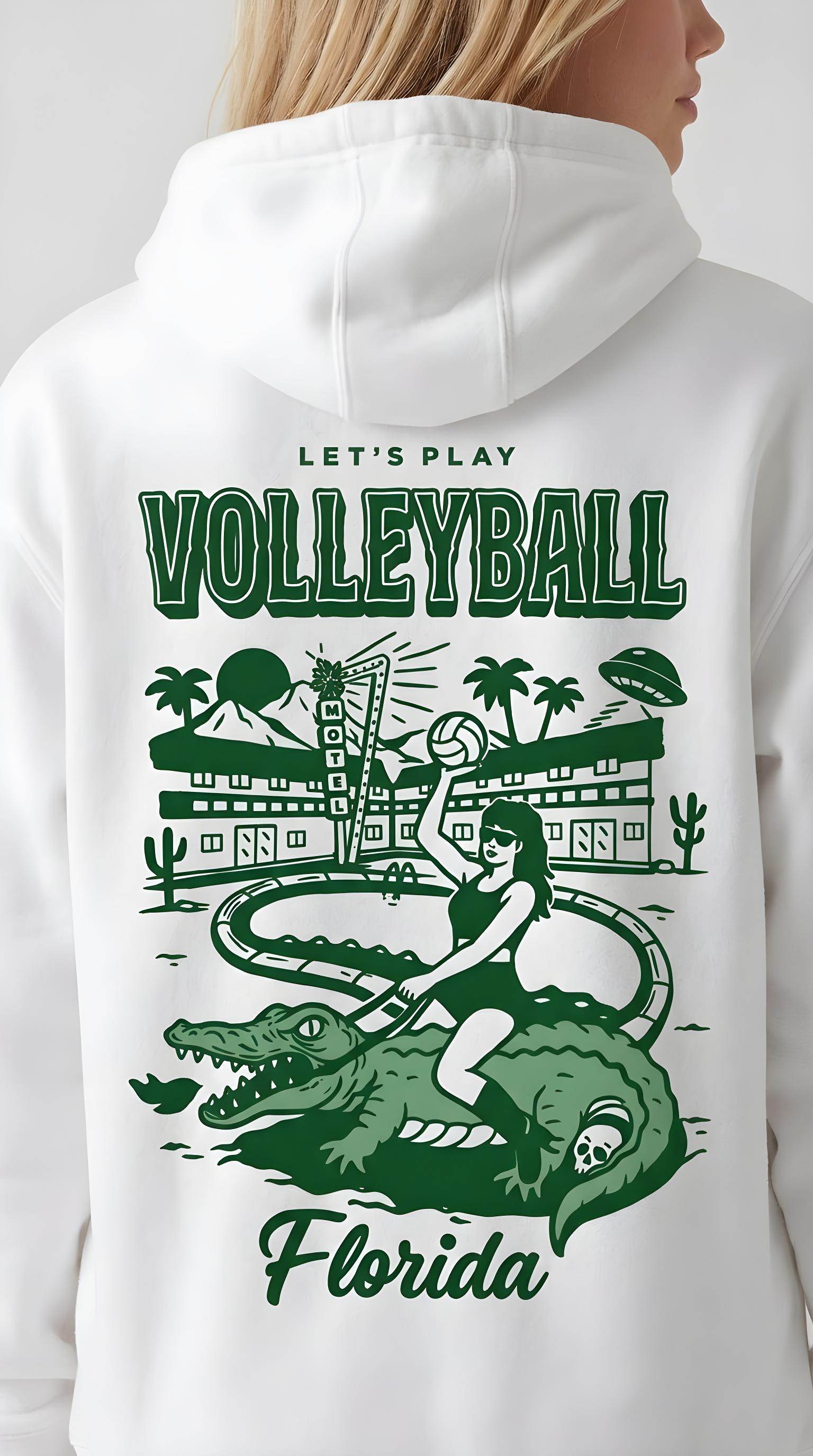 Florida Hoodie — Where Volleyball Gets Wild Unisex Hoodie