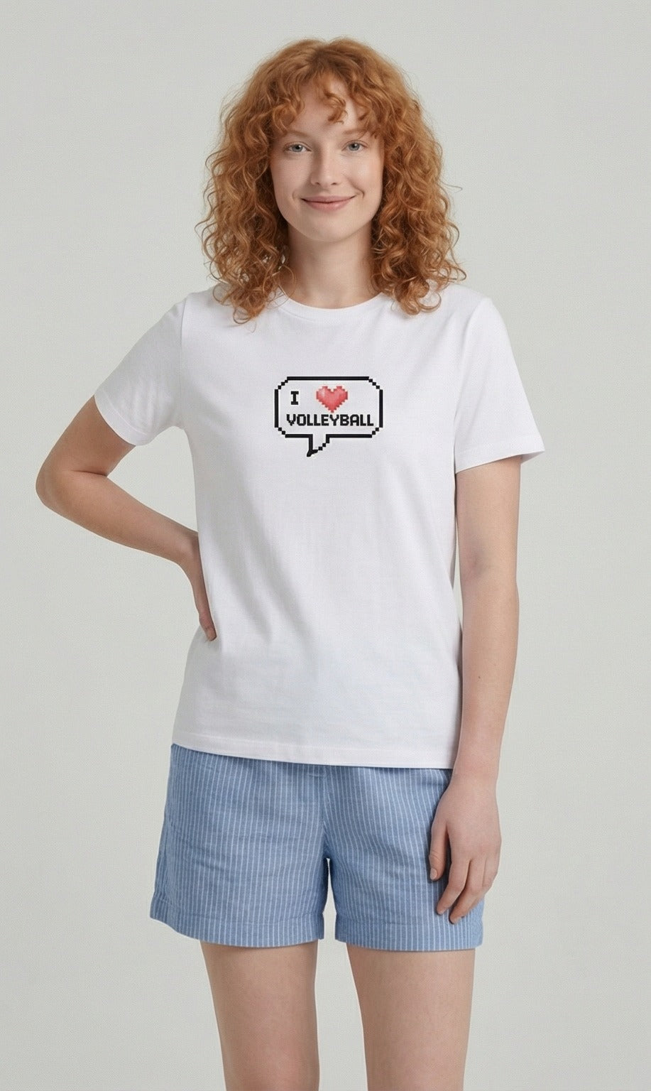 I ❤️ Volleyball — Pixel Art t-shirt