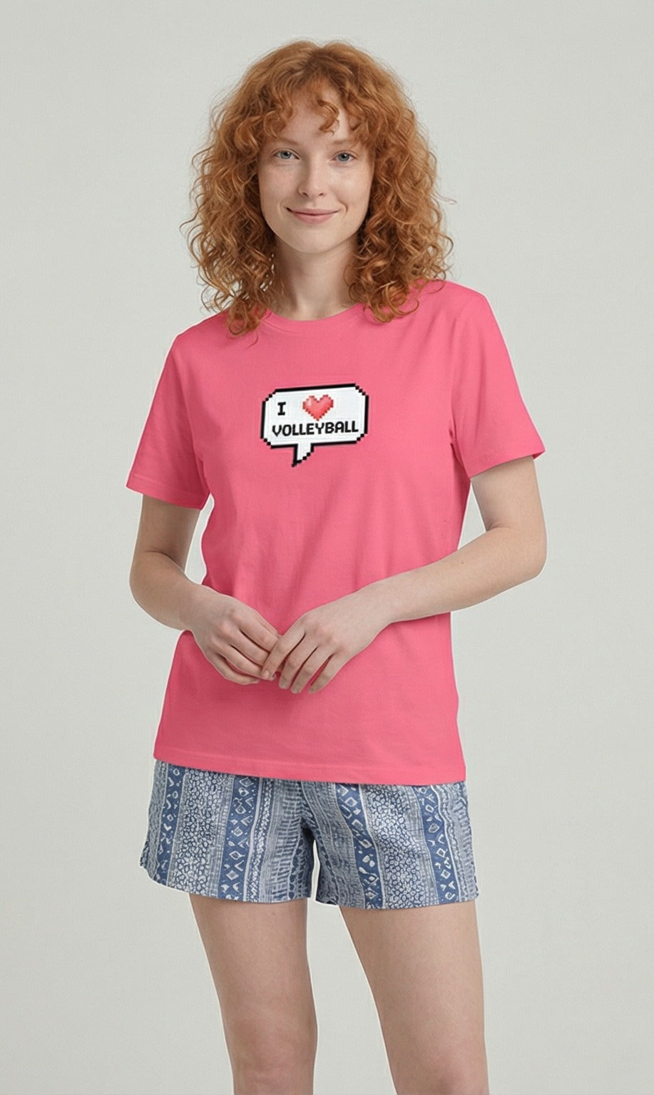 I ❤️ Volleyball — Pixel Art t-shirt