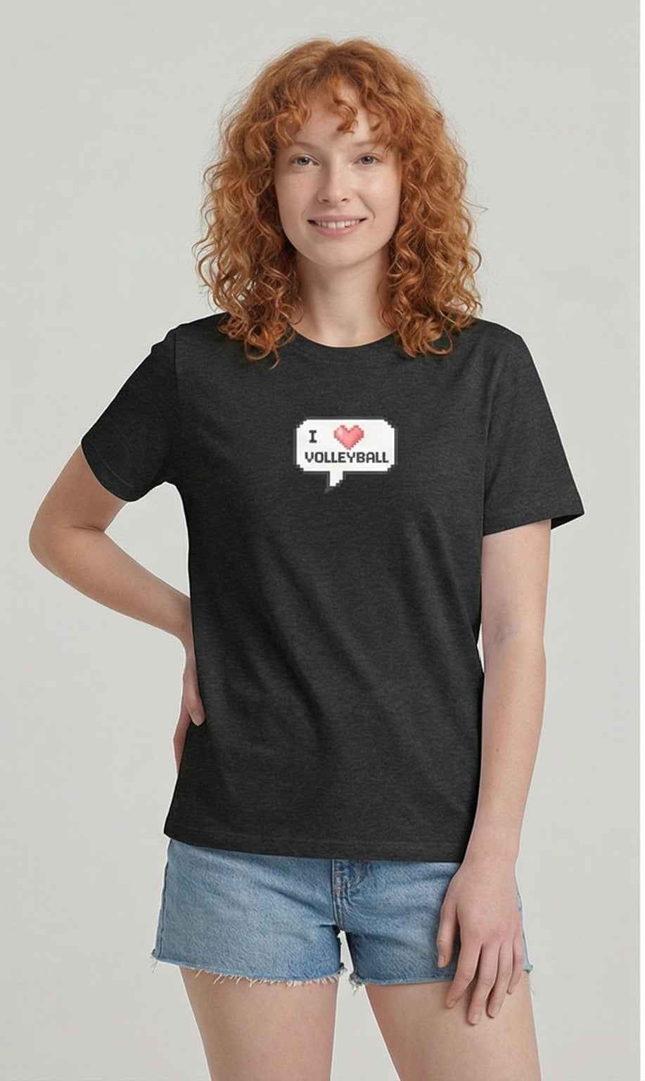 I ❤️ Volleyball — Pixel Art t-shirt