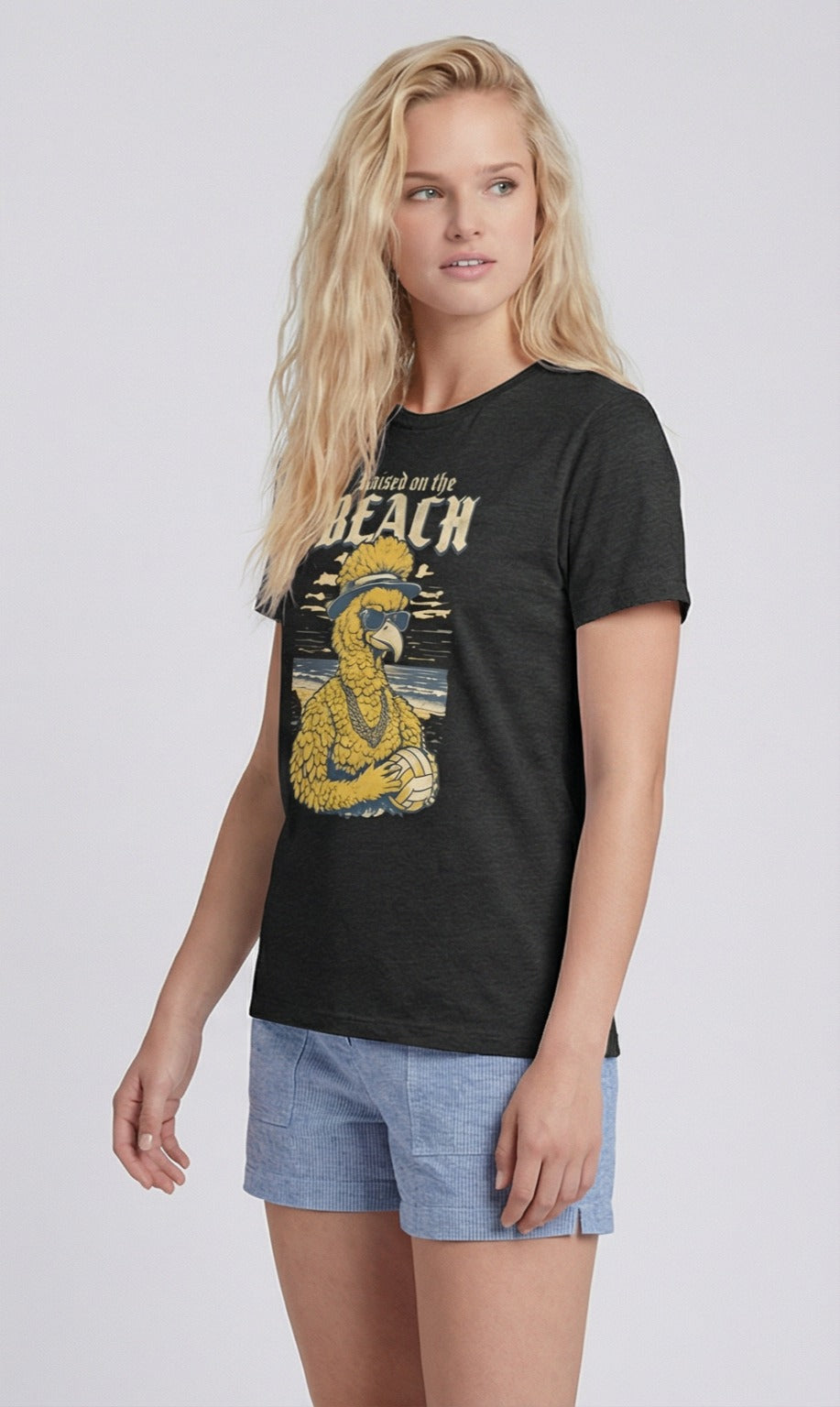 Gangsta Bird Beach Volleyball t-shirt