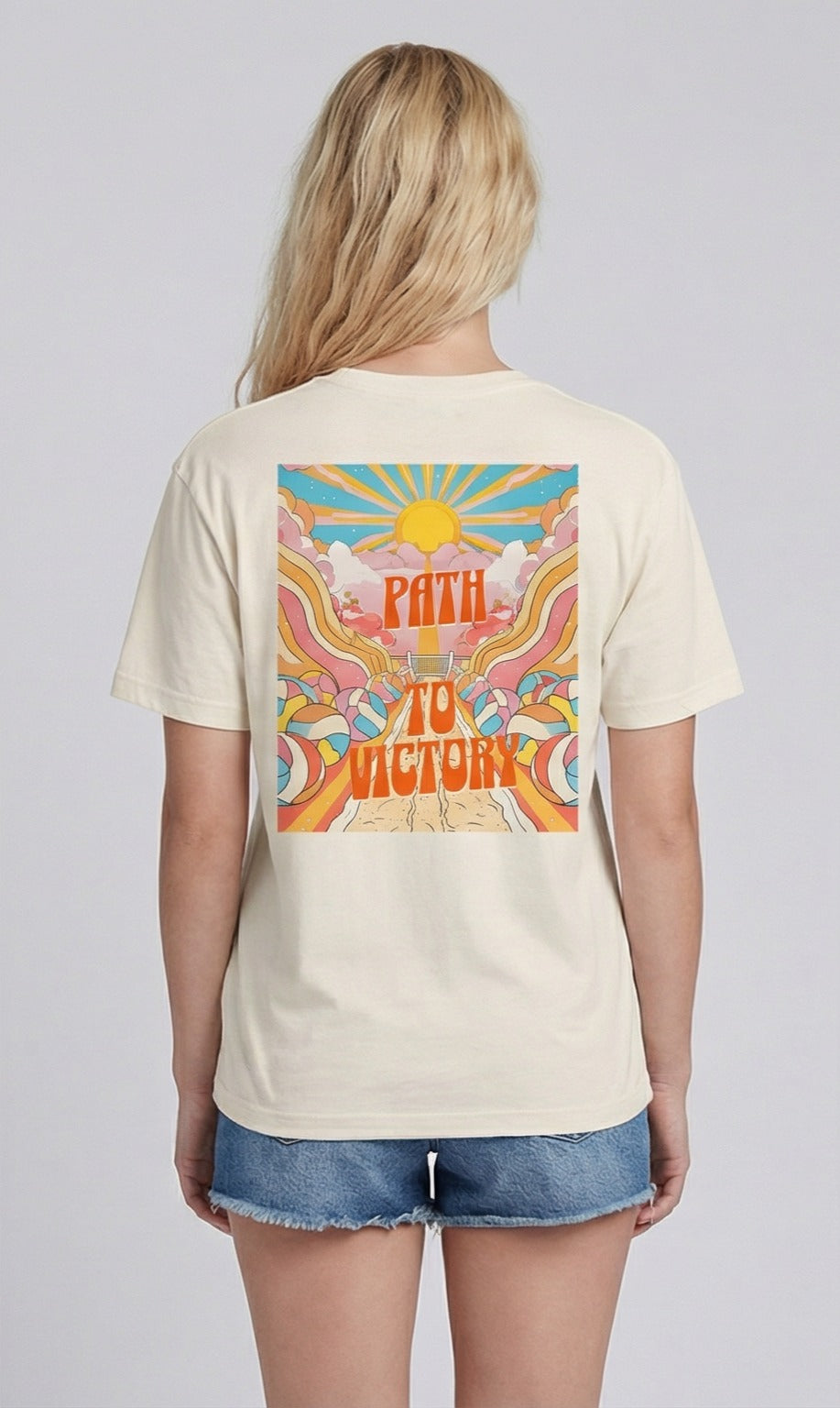 Path to Victory — Psychedelic Volleyball t-shirt
